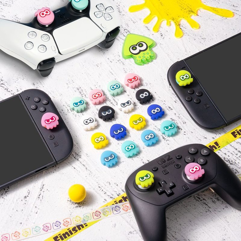 Thumb Grip Joystick - Nakładki na gałki analogowe Splatoon Squid,