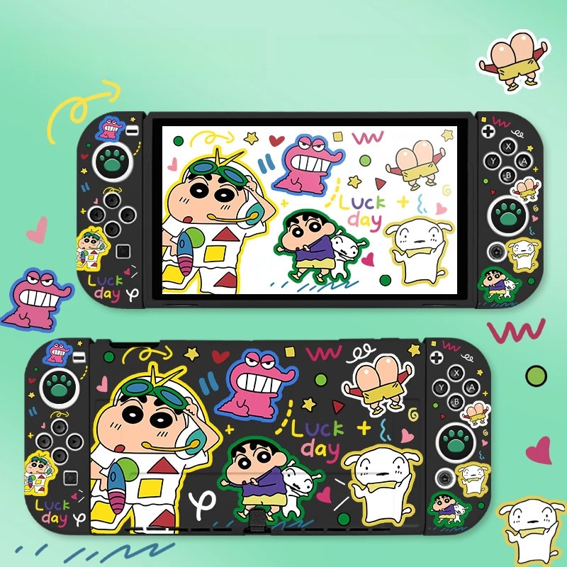 Gaming Console Nintendo Switch Oled Model - Urocze etui ochronne z motywem Crayon