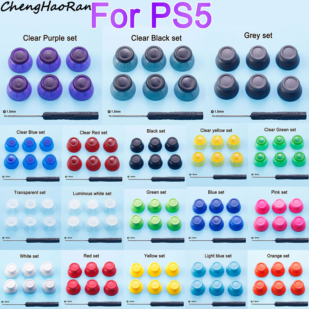 Thumb Grip Joystick - 1 zestaw dla PS5 Thumbstick nakładka
