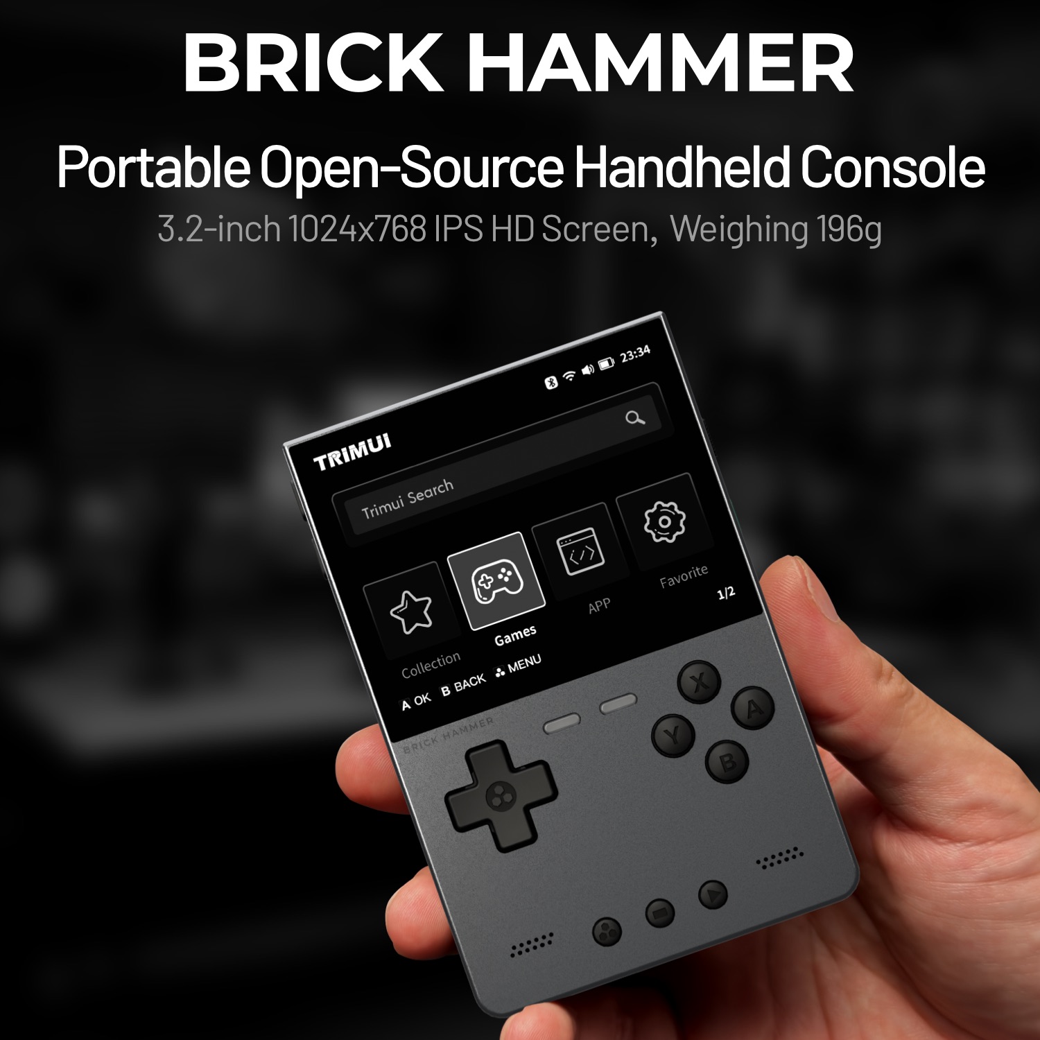 Gaming Console Linux - TRIMUI BRICK HAMMER Retro Konsola Przenośna