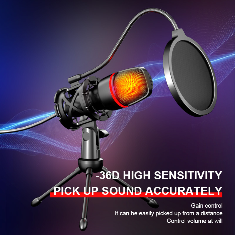 Gaming Console High Quality - Profesjonalny zestaw mikrofonu USB typu cardioid