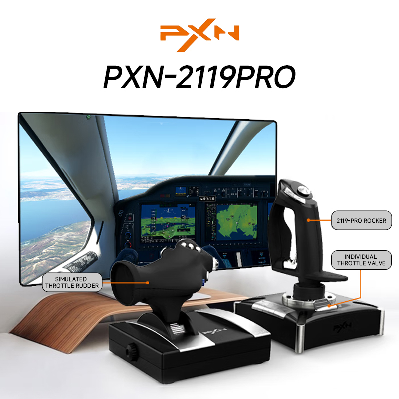 Flight Joystick Sim - PXN 2119 PRO Symulator lotu Gamepad