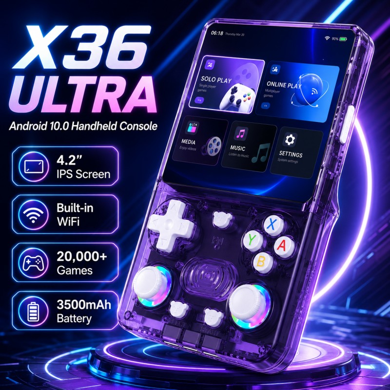 Konsola przenośna X36 Ultra, A – Gaming Console Online recenzja i cena