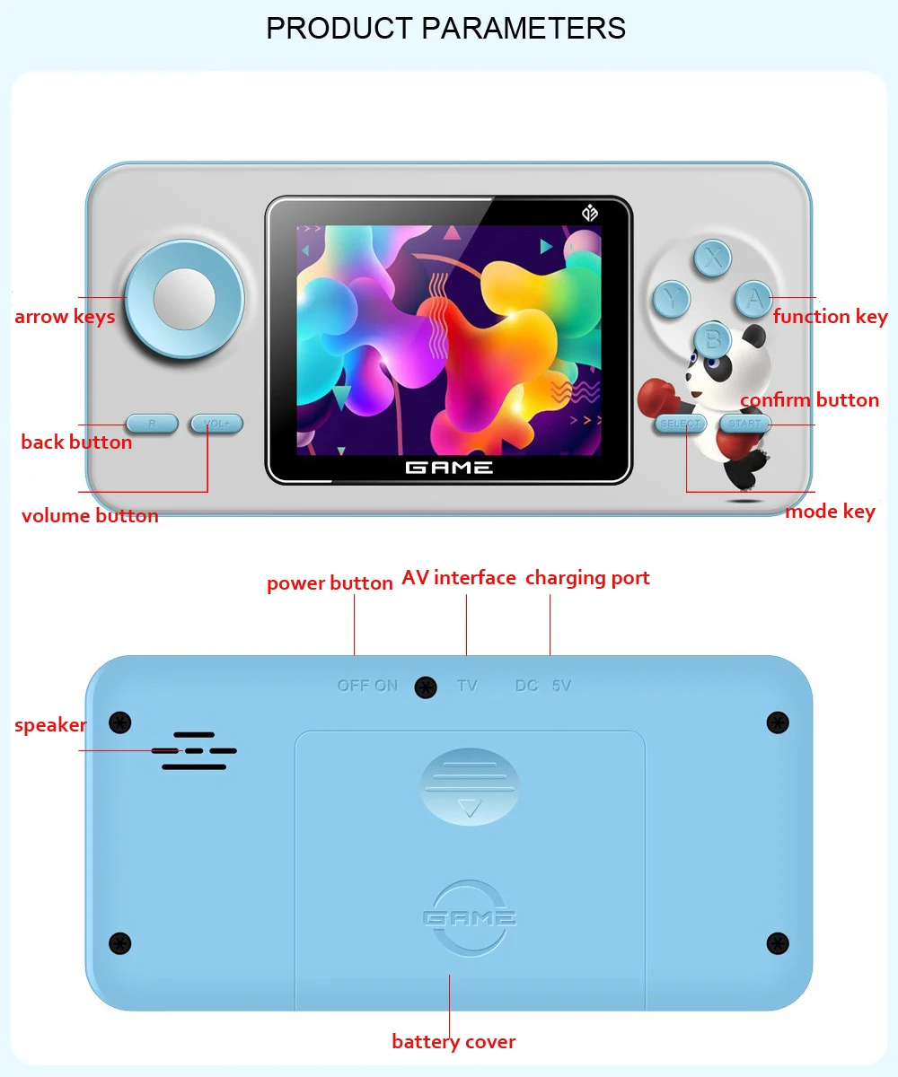 Nowa konsola do gier wideo S5  – Gaming Console For 7 Year Old recenzja i cena